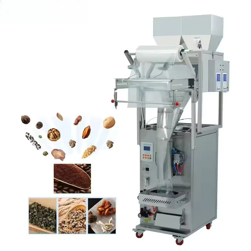 Automatic Packing Machine for Small Business Coffee Bean Grain Power Back Seal Tea Packaging Machine Customized Export