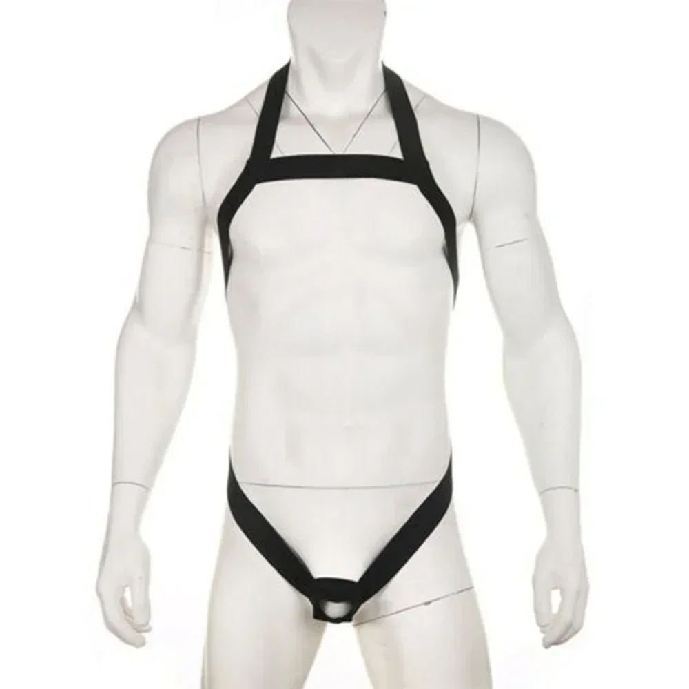 

Sexy Mens Stretch Band Belt Chest Waist Full Body Straps Harness Clubwear New Tights Bodysuit Leotard Elastic Underwear