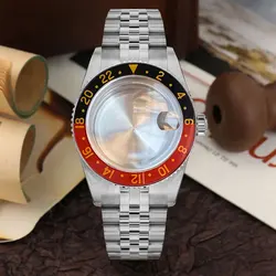 Vintage 38mm Domed Sapphire Glass Stainless Steel Brushed 200M Diving Watch Case Black Dial Fit NH34 NH35 120 Click Bezel