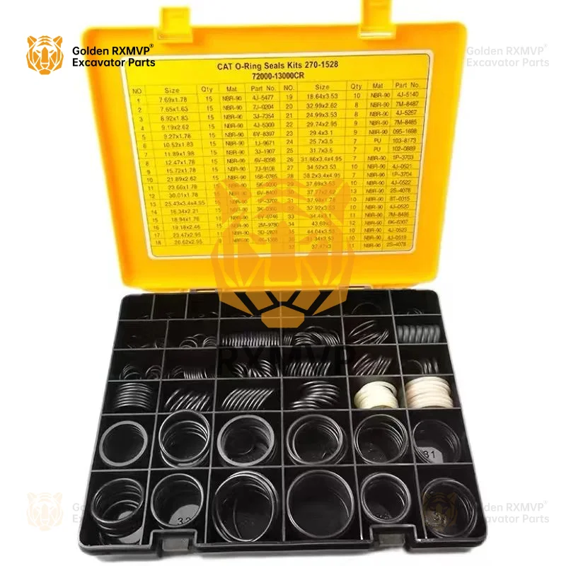 For Caterpillar Oil Seal repair kit Box E306 E320 E323 E336 Oil Seal case Universal o-ring oil seal repair kit brand new