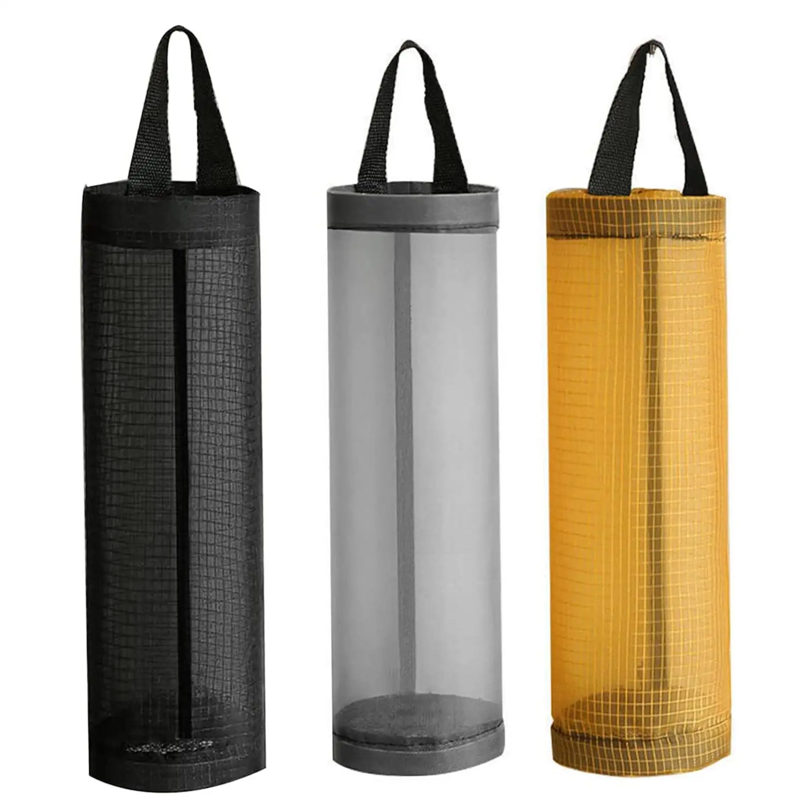 3x Garbage Plastic Bag Organizer Multifunctional Grocery Bag Storage Dispenser Shopping Bags Carrier for Kitchen Home Travel