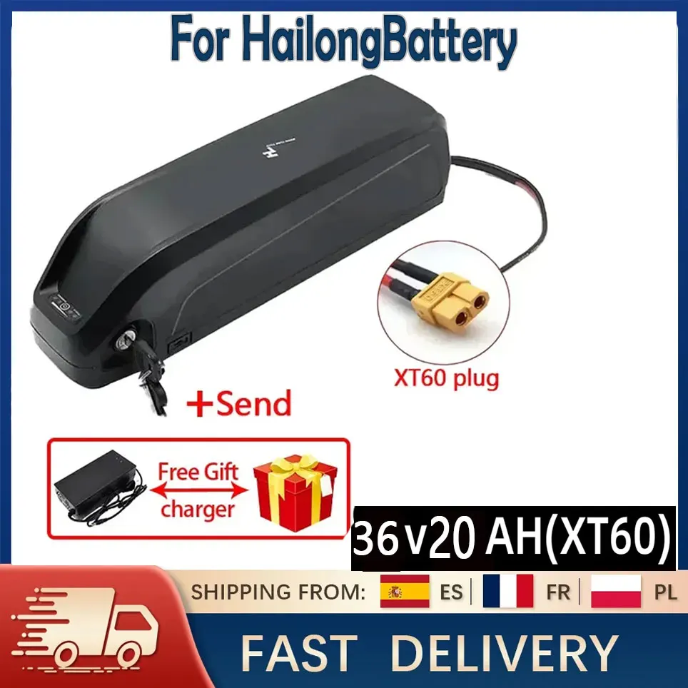⌛️ (Hochleistungsfähig) für Hailong-Akku 36V/48V/20Ah/30Ah/40Ah - 4-polig für Bafang BBS02 BBS03 BBSHD Motor