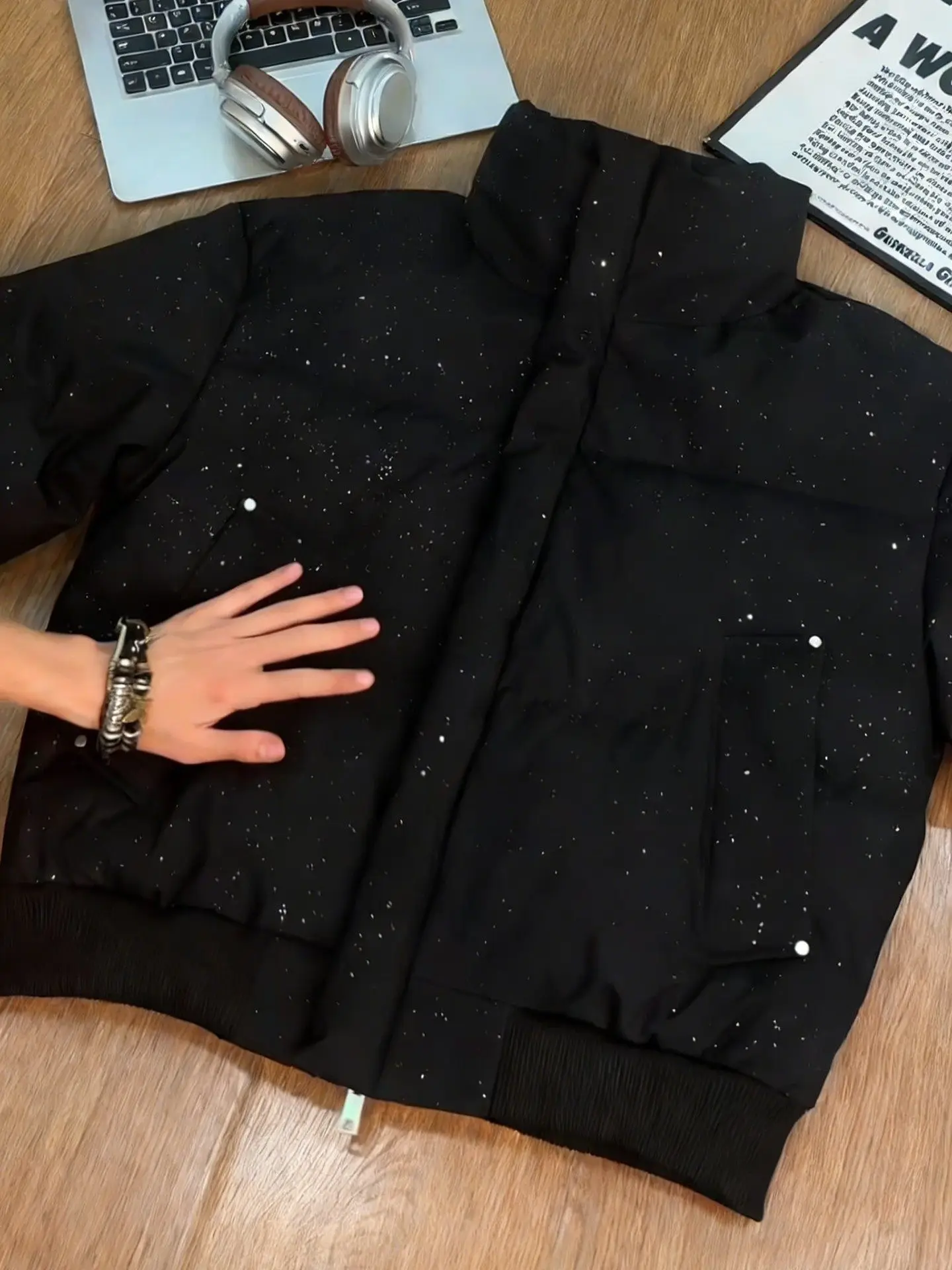 

Bla Star воротник-стойка пуховый хлопок Jaet мужской зимний теплый американский уличный дизайн пара хлеб Sle длинное пальто све