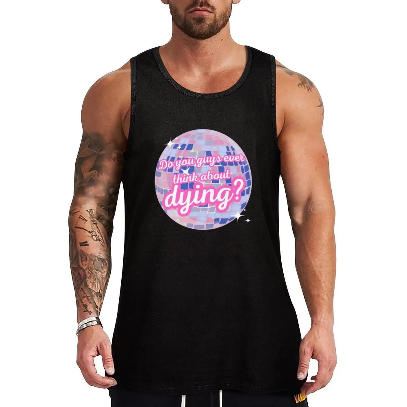 

Do you guys ever think about dying Tank Top Men's gym articles singlet for men men gym