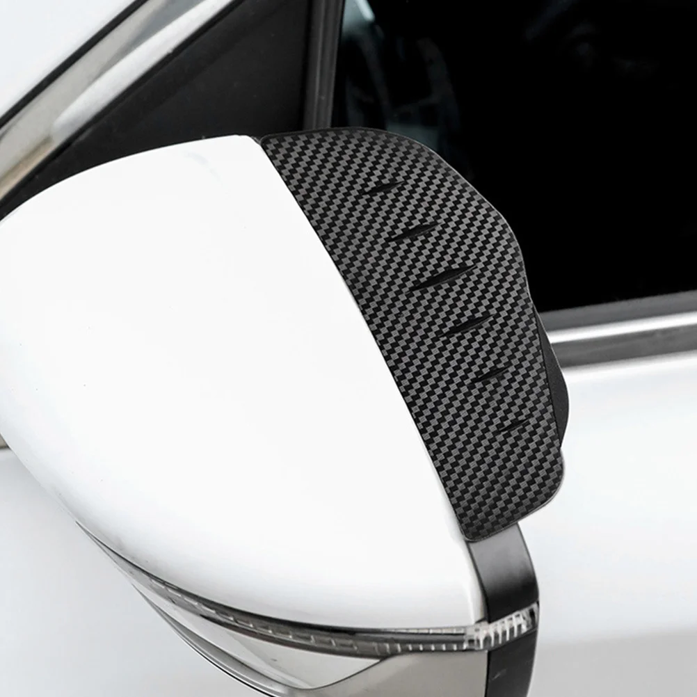 

1Pair Rear Mirror Rain Visor Easy Peel and Stick Installation Vehicle Exterior Accessory for Unobstructed Rear Visibility Car
