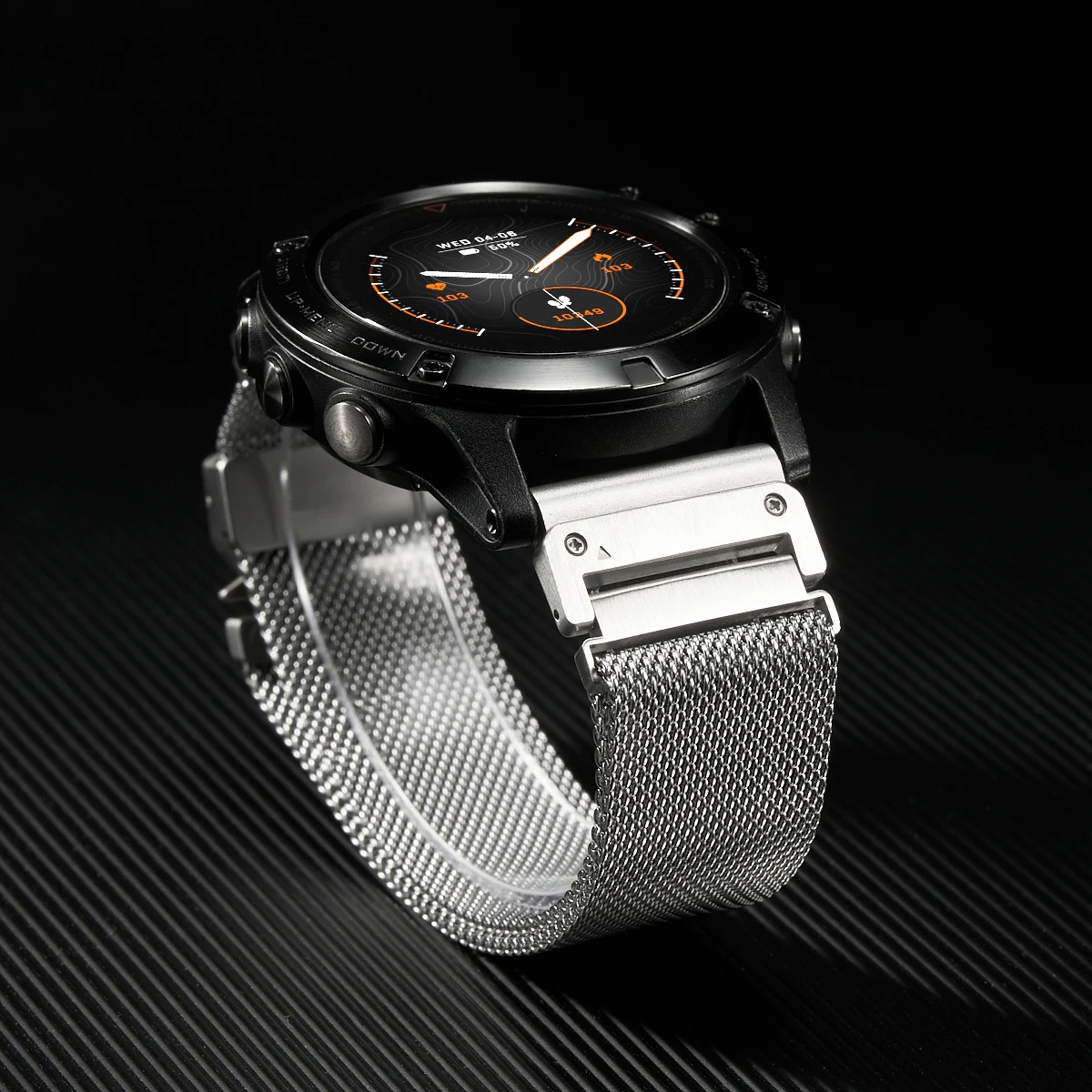 26mm For Garmin Stainless Steel Watch Fenix 8 51mm/5X/5XPlus/6X Pro/7x/3 Band Quick Fit Sports Band Metal Adapter Replacement