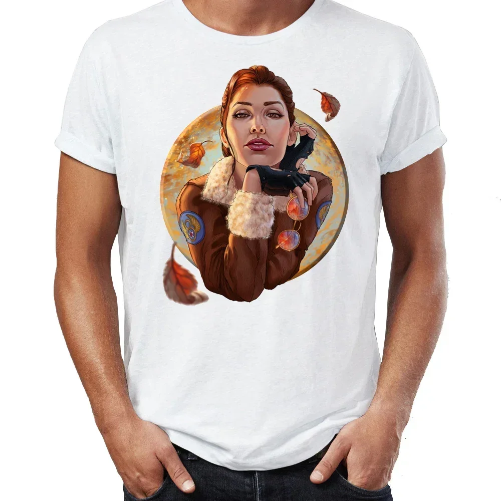 Tees Tops Streetwear yeni erkek tişört Lara Croft Tomb Tops Artsy başar yapıt baskılı pro seçim Tshirt Harajuku serin  harajuku