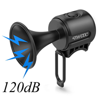 120dB Bicycle Electronic Horn Loud Warning Sound CR2032 Battery IPX4 Waterproof Suitable for Road and Mountain Bike Accessories