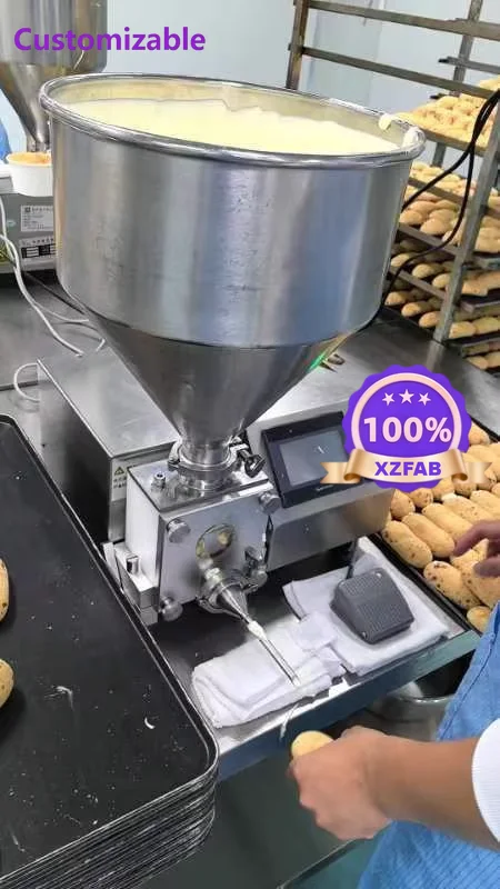 Factory Direct 2026 Cake Donut Filling Machine Pastry Cream Jam Injector Depositor for Bakery Biscuit Cupcake Eclair Butter