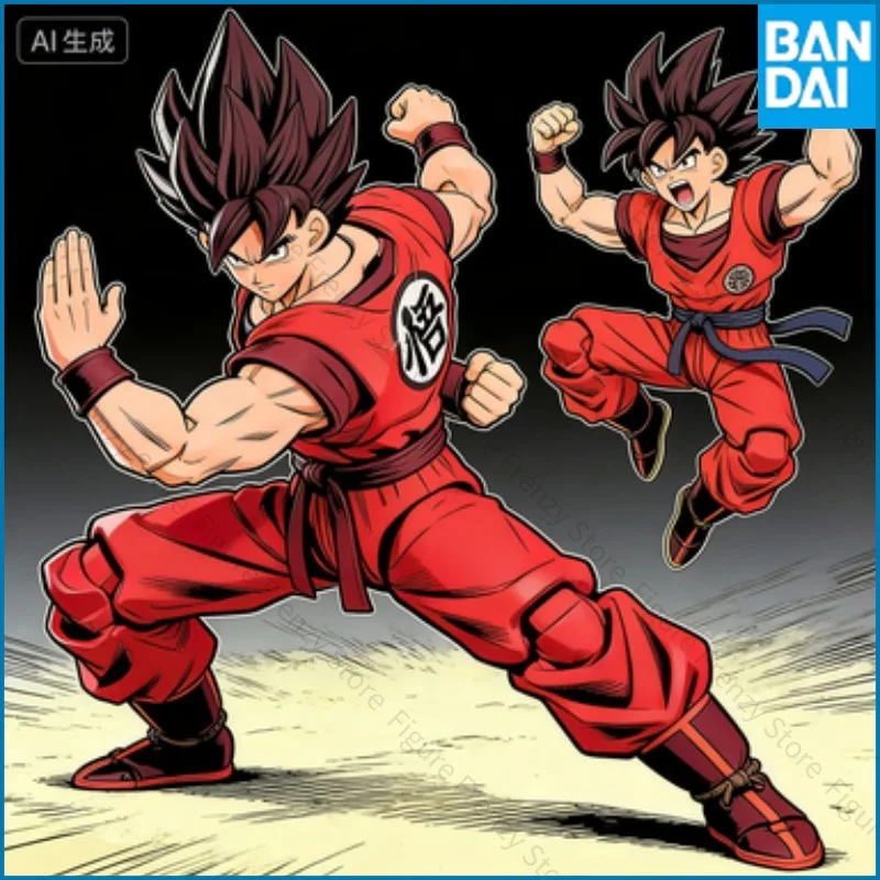 

Spot SaleEn Stock BANDAI caja Original Figuarts DRAGON BALL hijo GOKU KAIO KEN 18000 nivel energía figura acción molo juguete