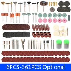 6PCS-361PCS Engraving Accessories Dremel Sanding Tools Power Rotary Tool for Dremel Bits Wood Metal Engraving Power Sanding