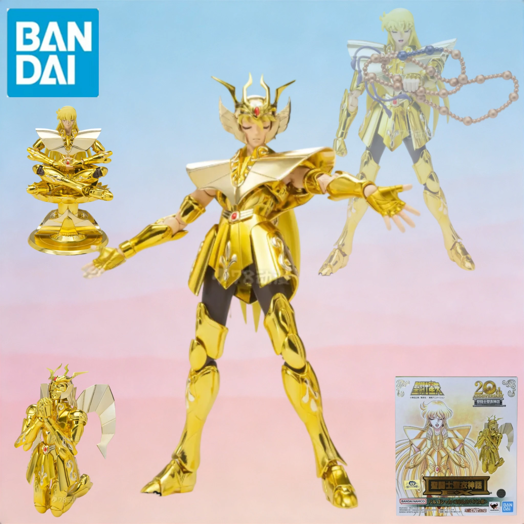 

In Stock Bandai Saint Seiya Myth Cloth Virgo Shaka 20th Anniversary Rebirth Edition Figure Collectible Gift