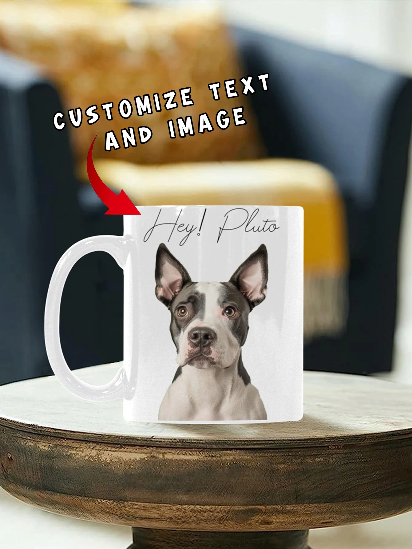 

1 шт., кружка для фото на заказ, персонализированная кружка с фотографией и текстом, уникальный подарок на годовщину свадьбы, День святого Валентина, движущаяся в ne