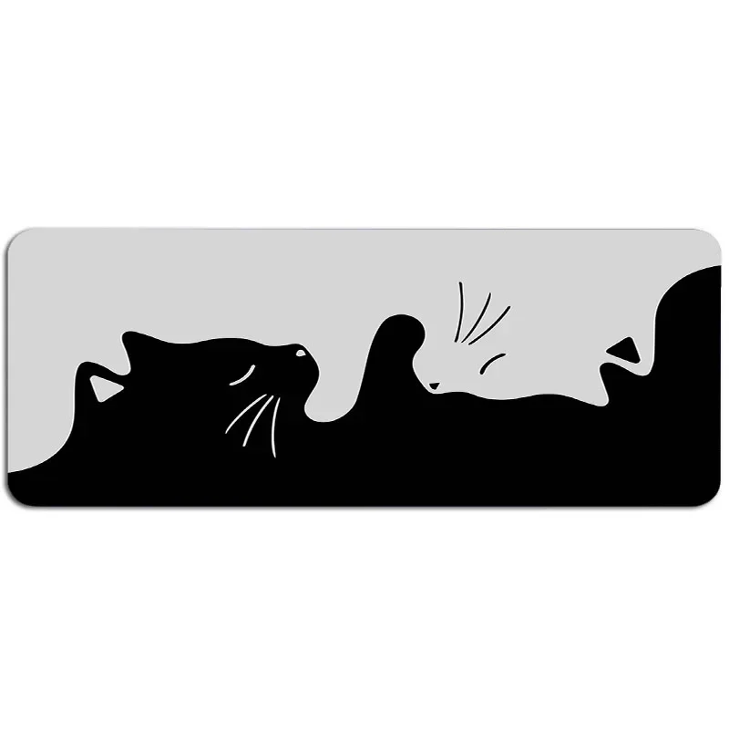 Alfombrilla de ratón de gato, alfombrilla de ratón para Gamer, alfombrilla bonita para ratón, alfombrillas de escritorio de gatito, alfombrilla para portátiles de Anime, accesorios para juegos Kawaii, alfombrilla para ratón XXL