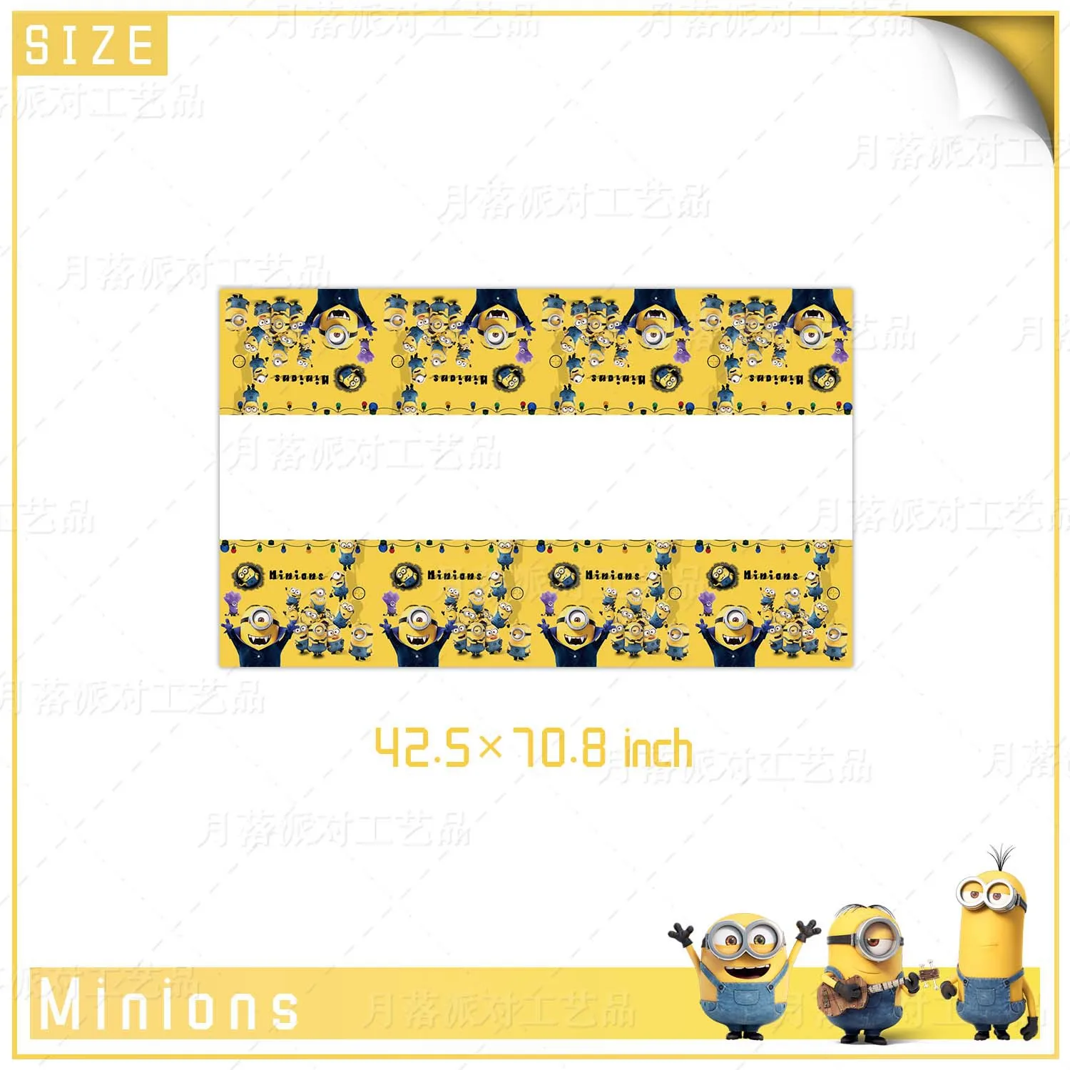 81pcs/Set Minions Family Theme Birthday Party Decorative Supplies Holiday Tableware Forks Spoons Flag Party Decorations Set Gift