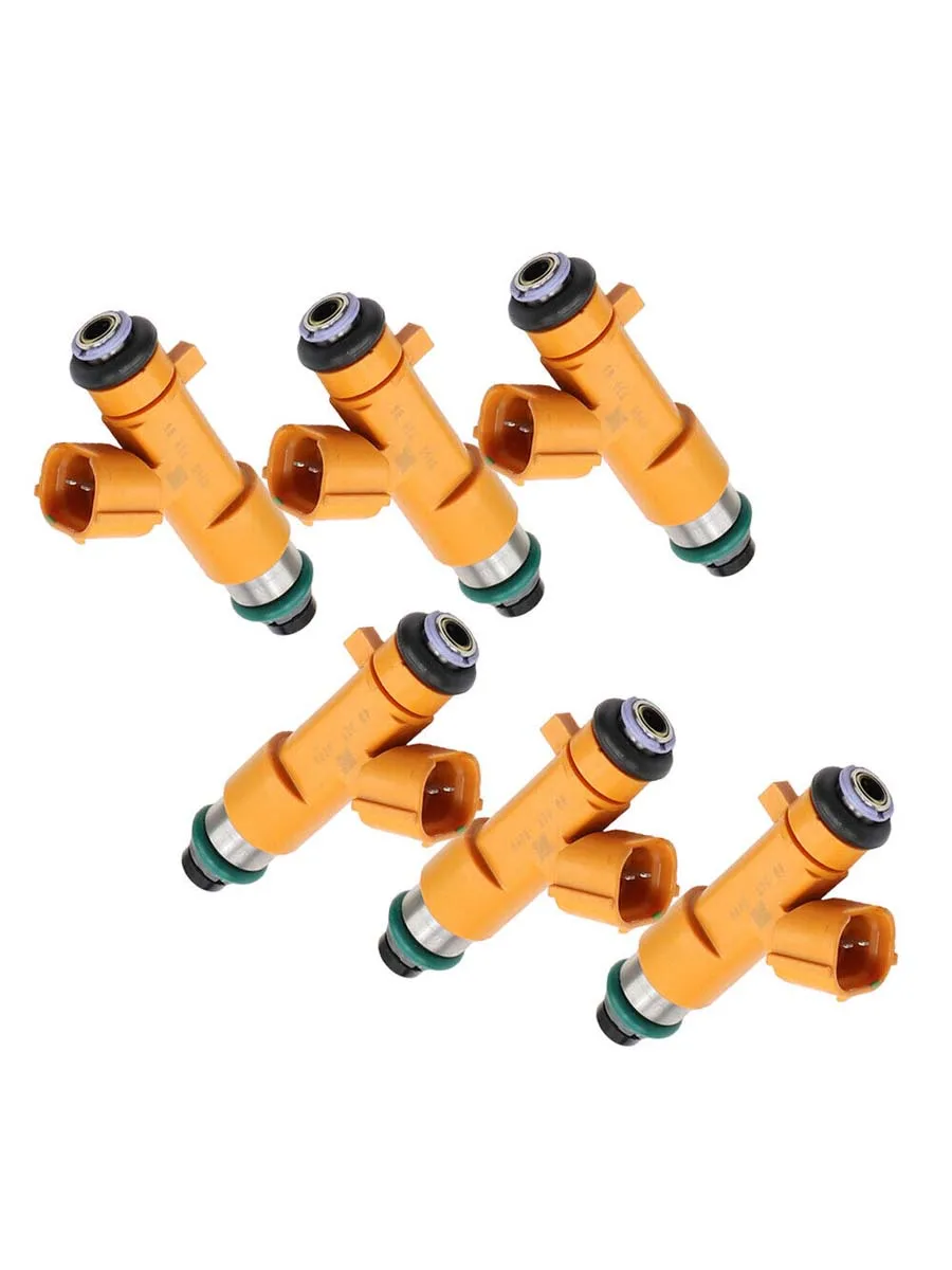 Set of 6 Fuel Injectors For Nissan 370Z and Infiniti G37 M37 EX37 3.7L 16600EY00A 16600-EY00A 16600-ZJ50A  FJ1076 free shipping