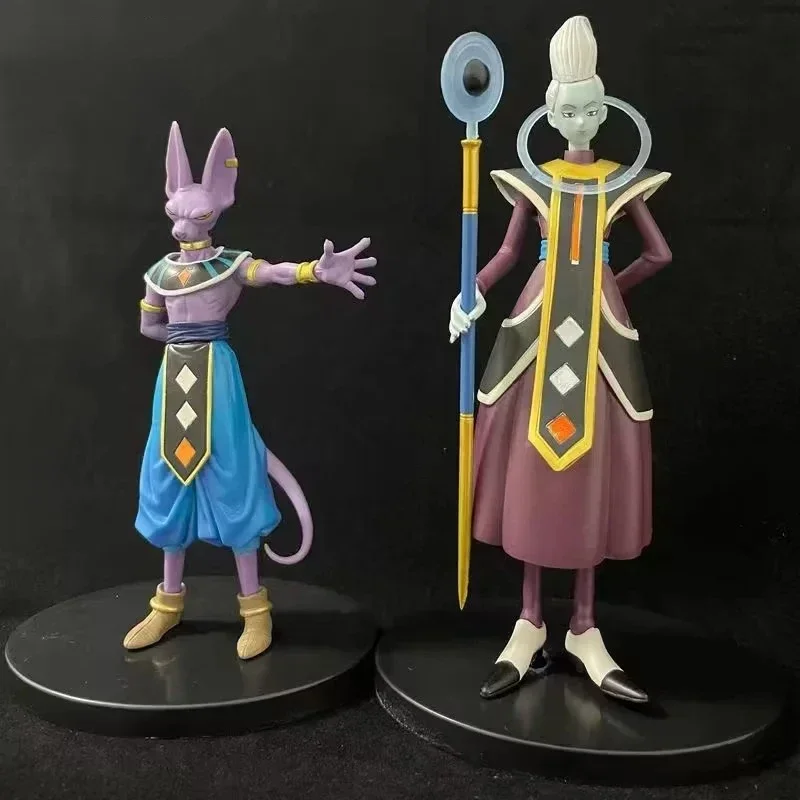 Dragon Ball Z Anime Actionfigur Gods Of Destruction Dxf Whis Beerus 20 cm Cartoon Figur PVC Statue Modell Sammlung Spielzeug Geschenk