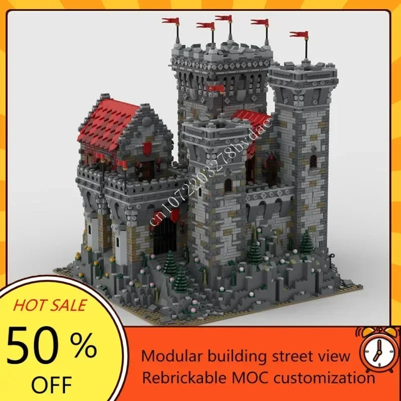 6524PCS Redrock Castler MOC Creative street view Model Custom Puzzles Architecture Education Assembly Model Birthday Toys Gifts
