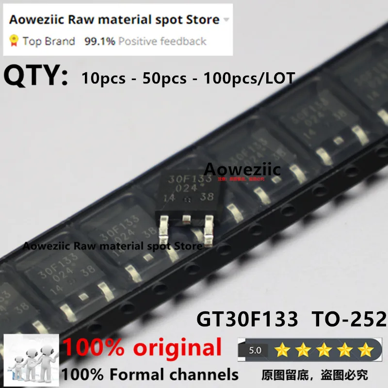 Aoweziic 100% nowa importowana oryginalna tablica inteligentna LCD GT30F133 30F133 TO-252 powszechnie używana