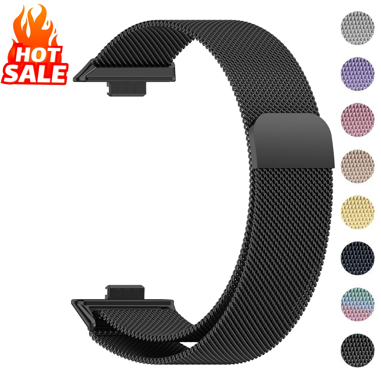 Milanese Loop Magnetic - Bracelet à boucle milanaise pour Huawei