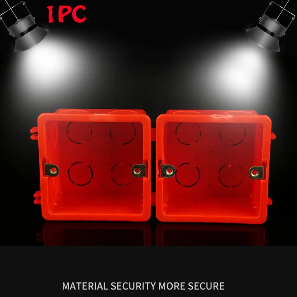 1PC High Quality Light Touch Professional PVC Plastic Switch Cassette  Junction  Concealed Bottom Wall Mounting Box