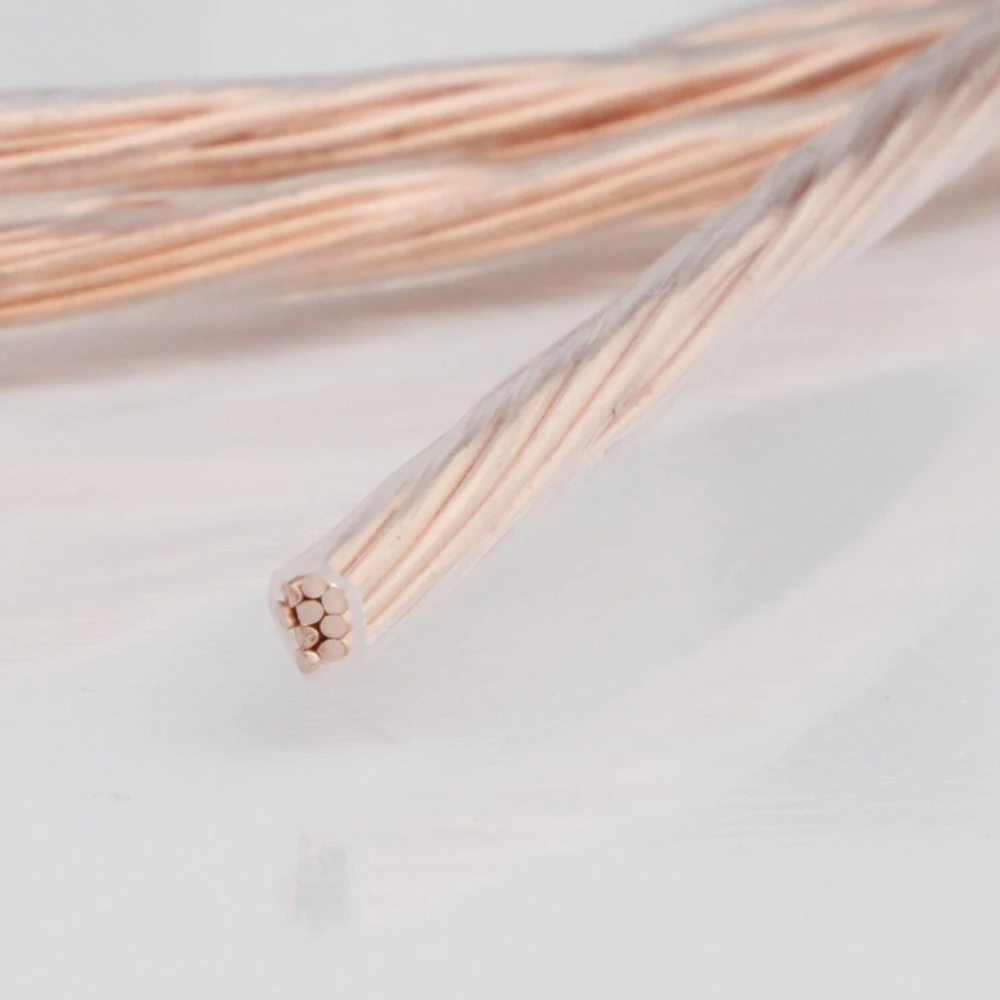 Hochreines Lautsprecherkabel 7N OCC Einkristall-Kupfer 1,76 Quadrat Hifi-Verstärker Upgrade-Lautsprecherleitung AC-Stromkabel – Detail 5