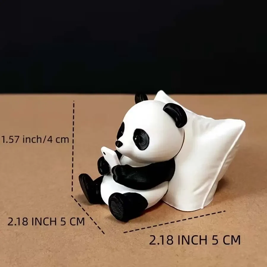 1 pack Panda Sculpture Ornament, Desktop Office Decor, Car Accessory, Aesthetic Car Accessory, Creative Animal Model, Collectible Mini Statue, Car Hanging Decoration, Dashboard Decorations, Car Interior Ornaments, Car Accessories Cute