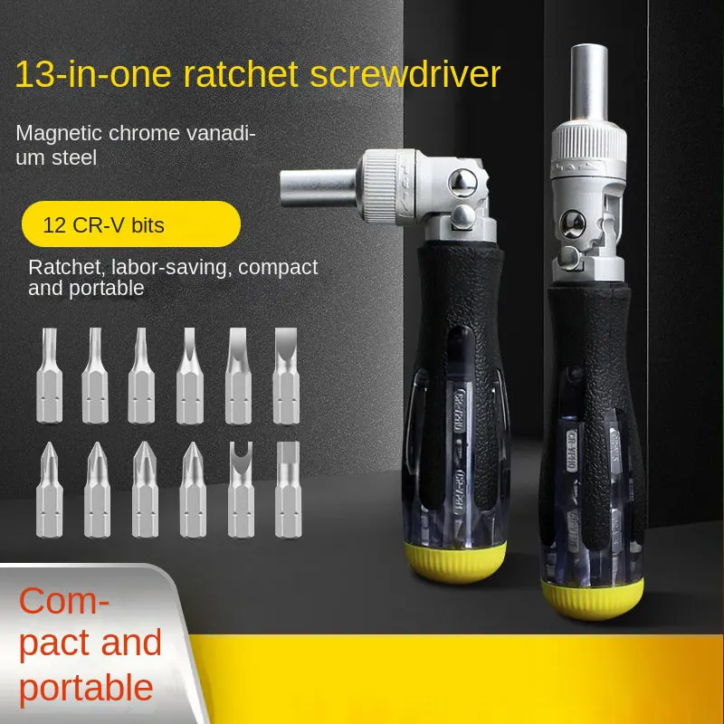 Multifunction 13 In 1 Magnetic Pivoting Screwdriver Set Driver Set Hand Tools Head Group Set Torx Screwdriver Set