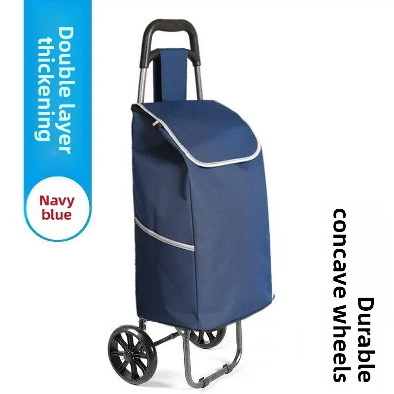 

Portable op Cart with Pull Rod Vegetable Bung Cart ly Hand-Pu Cart Lage Cart Small Hand-Pulled Cart for Hom...