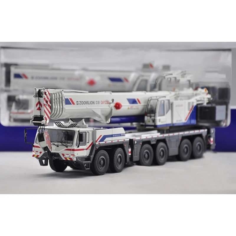 Diecast 1/50 Scale Zoomlion Qay220 Crane Engineering Alloy Car Model Decoration Display Gift Toy Souvenir Ornaments