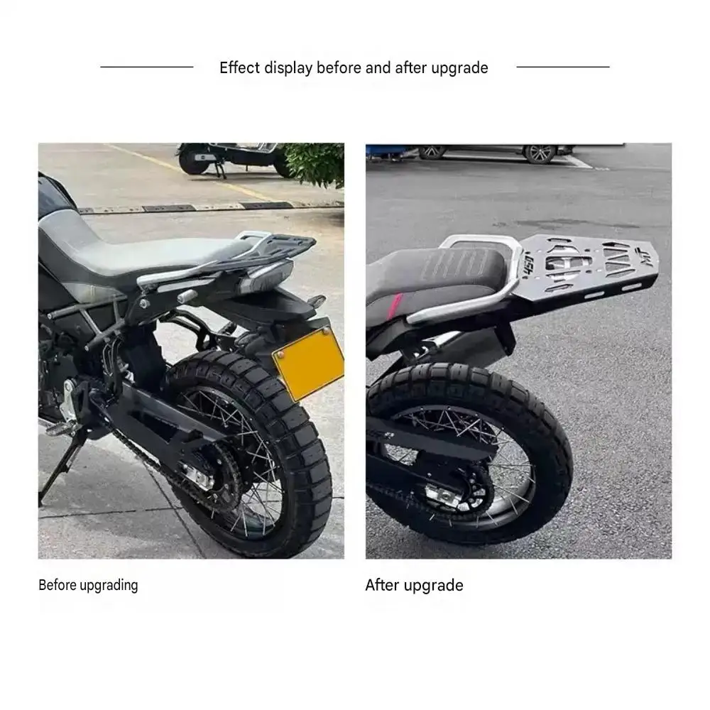 Non-destructive parts for 450MT rear rack modification, high carbon steel trunk luggage rack, enlarged tailgate base.