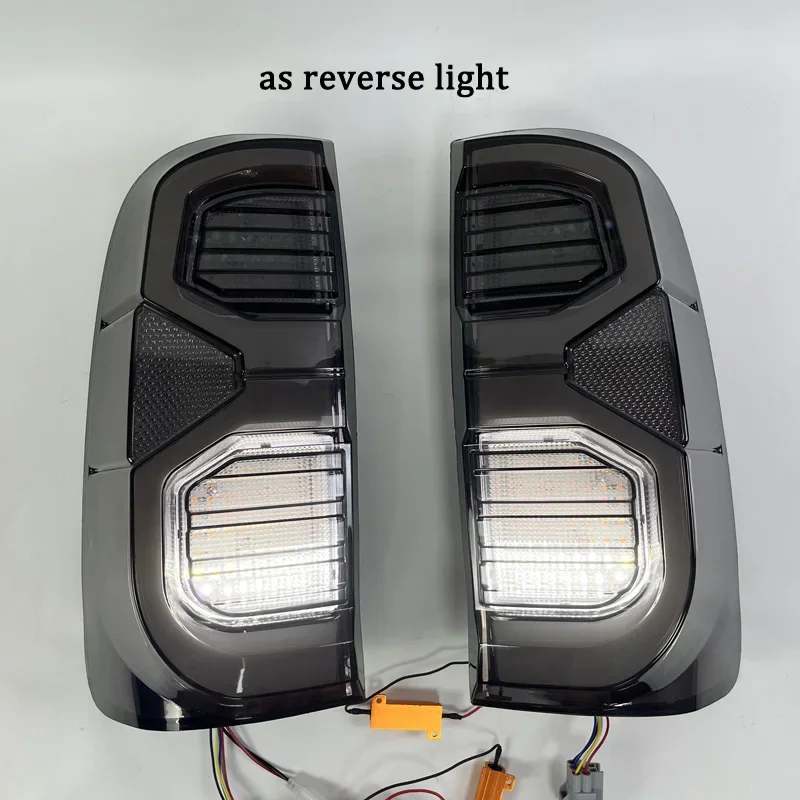 LED Rear Running Lamp + Brake + Reverse + Turn Signal Car LED Tail Light Taillight For Toyota Hilux Vigo KUN26 SR SR5 2004-2014