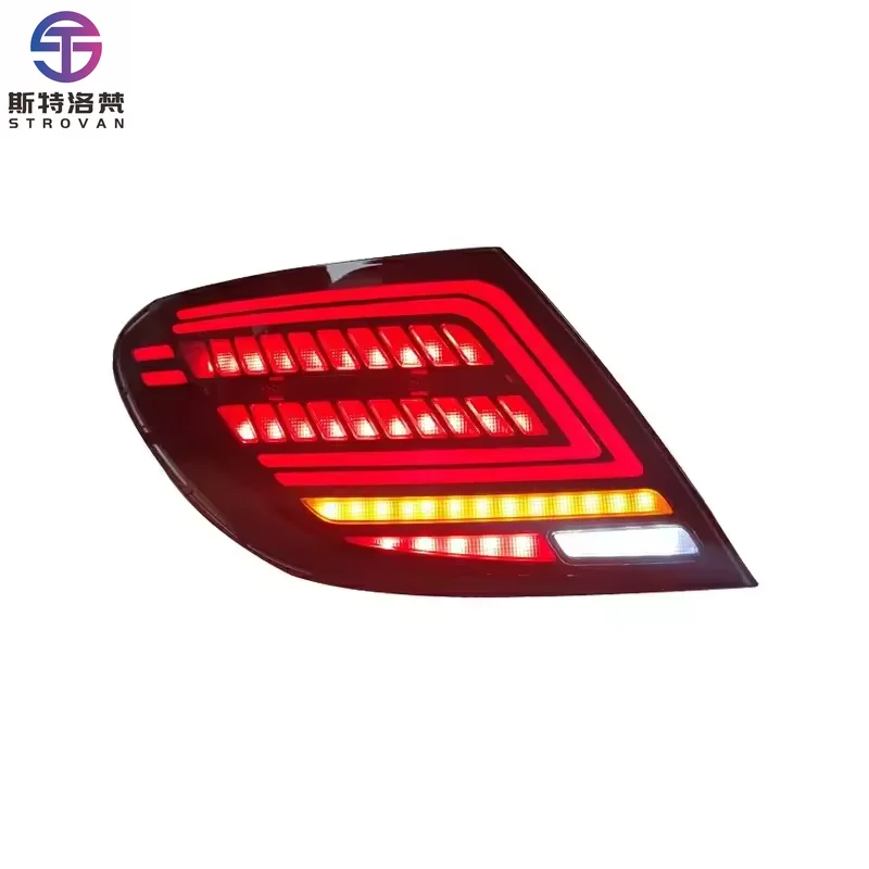 

STLF CLRAK YLA Auto Parts Lighting Fixtures Are Suitable for BZ C-class W204 2007 to 2014 Red Blackened LED Taillight Assembly M