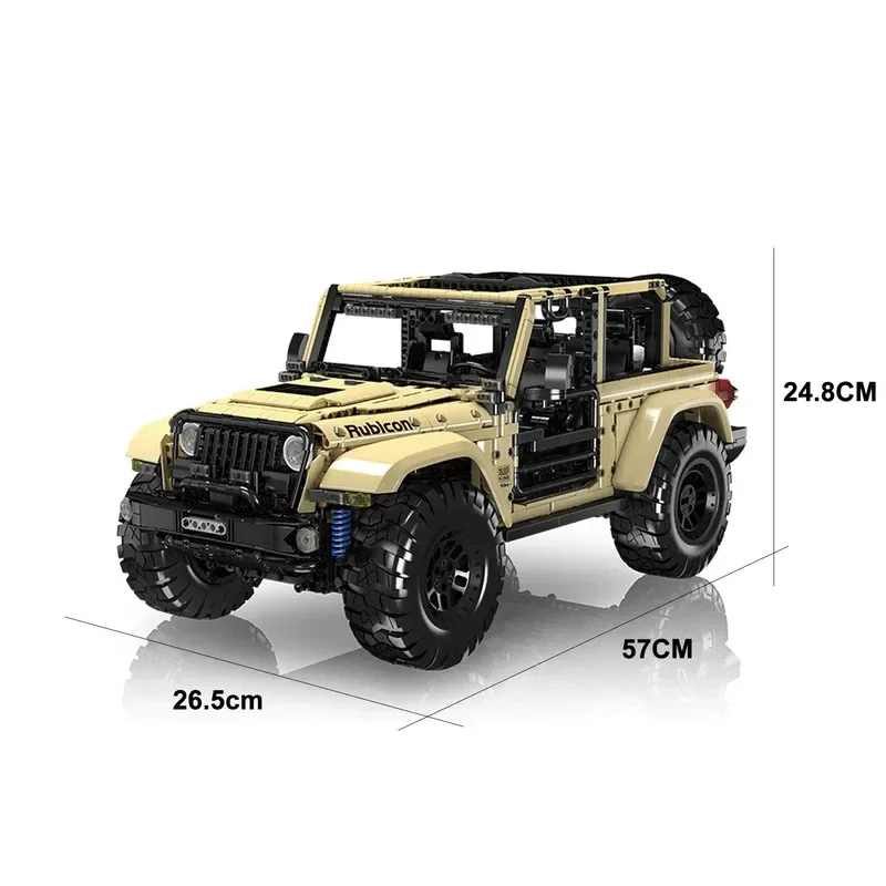 Mould King 13184 Technical APP/RC Motorized Wrangler SUV Car Building Block Toys for Boys Gift for Kids Model Kits for Adults