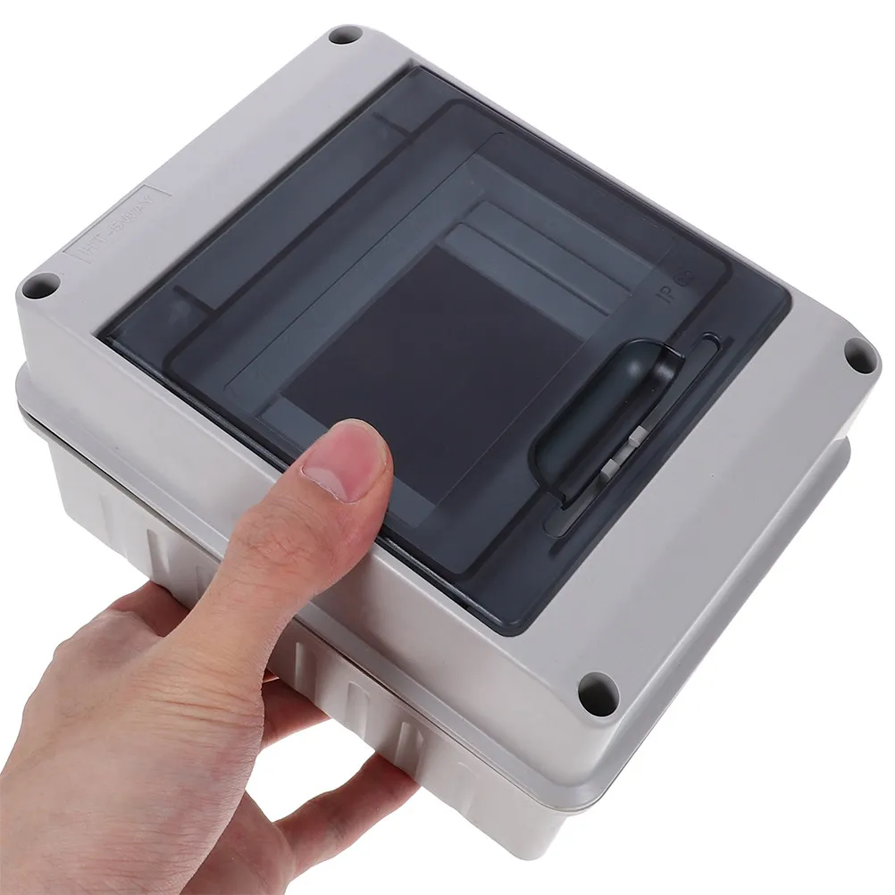

2Pcs IP65 Waterproof Distribution Protection Box Transparent Window Multi Circuit Breaker Box for Outdoor Indoor Power