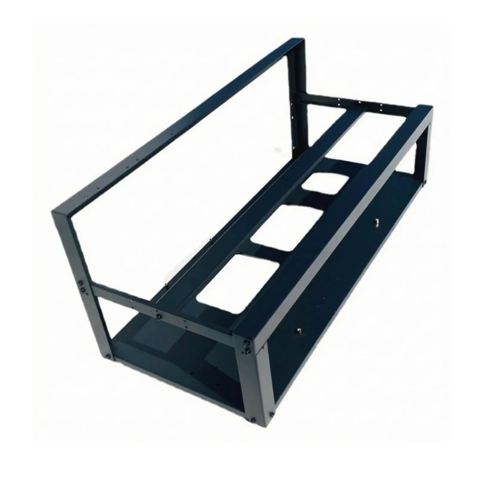 Open Air GPU Mining Frame Holder for 8 Graphics Cards Compatible with ATX ITX Motherboards and 2U Power Supply