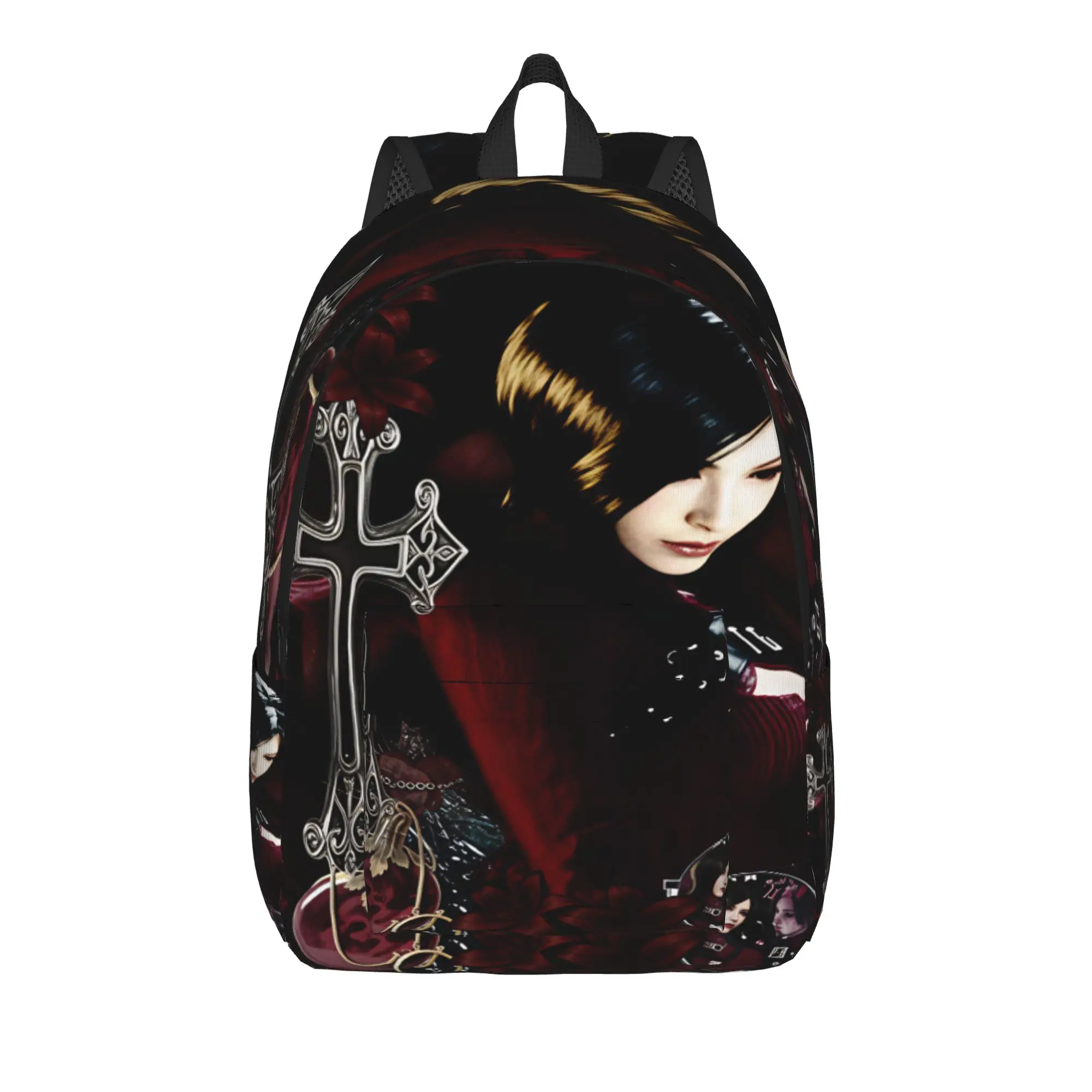 Ada Wong Resident Evil Backpack  Youth Polyester Sport Backpacks Lightweight Leisure High School Bags Rucksack