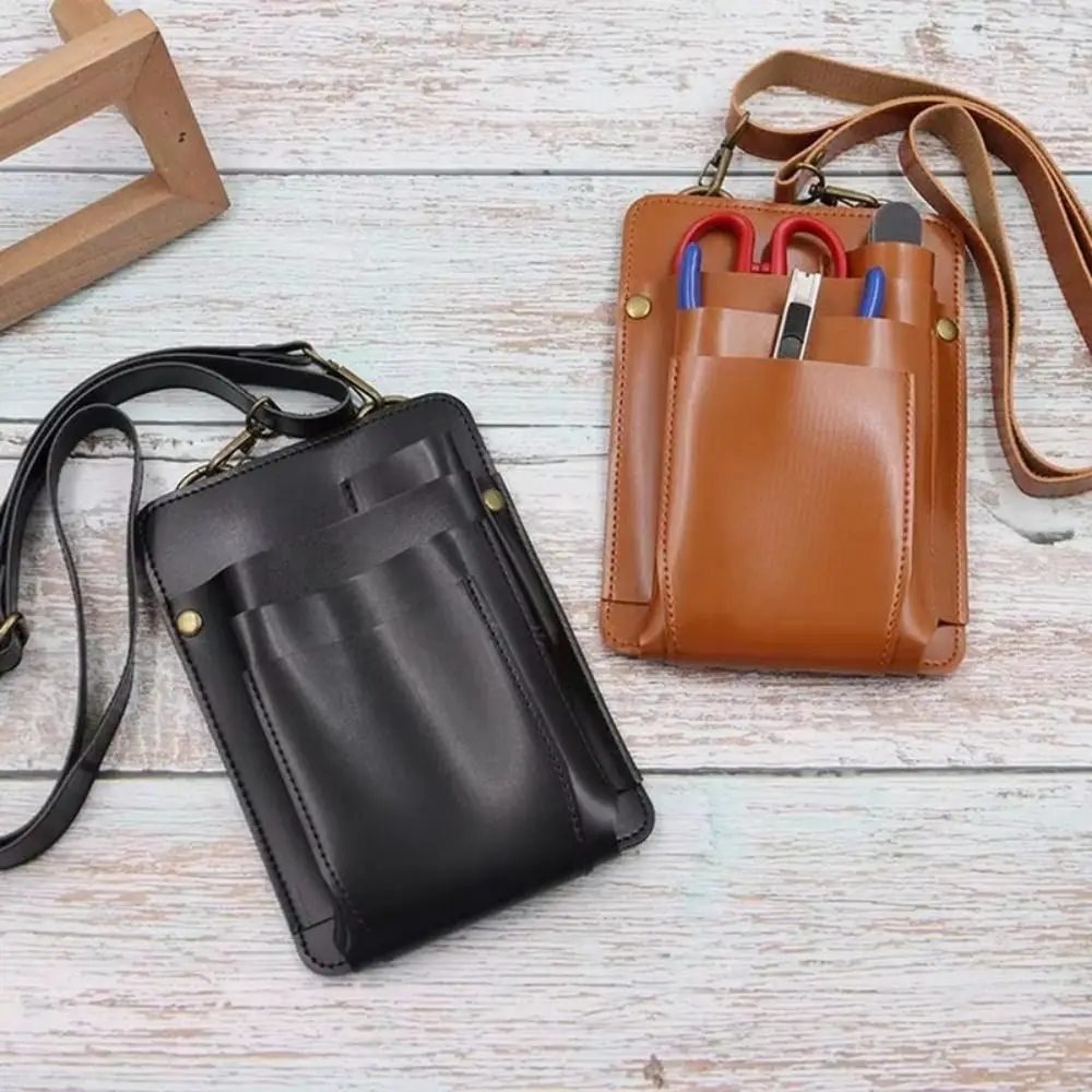 

Heavy Duty Leather Garden Tool Belt Tool Storage Multi-layer Leather Tool Belt Multipurpose Portable Electrician Tool Pouch