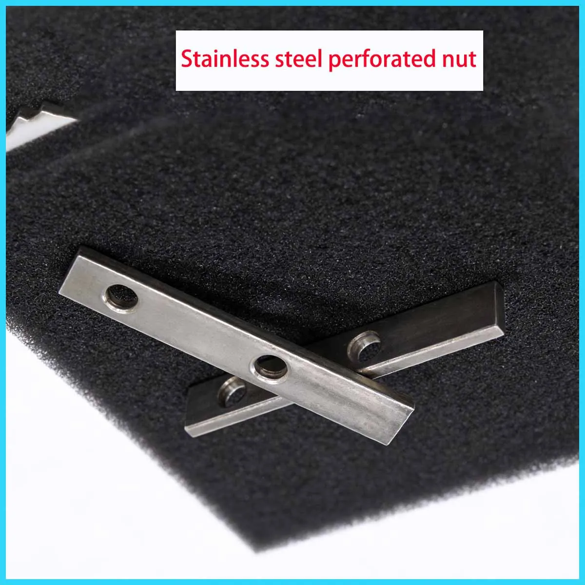 Multi-Hole Rectangular Nuts Stainless Steel Fastening Hardware for Industrial Use M3M4M5M6