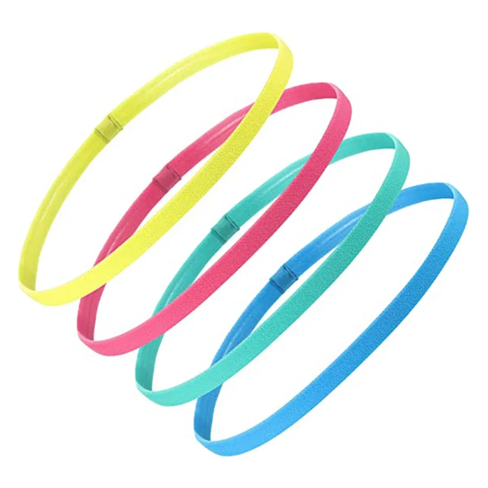 Bandes élastiques classiques en silicone pour hommes et femmes, bandeau de sport unisexe, anti-dérapant, bonbons, document, salle de sport, course à pied, yoga, été