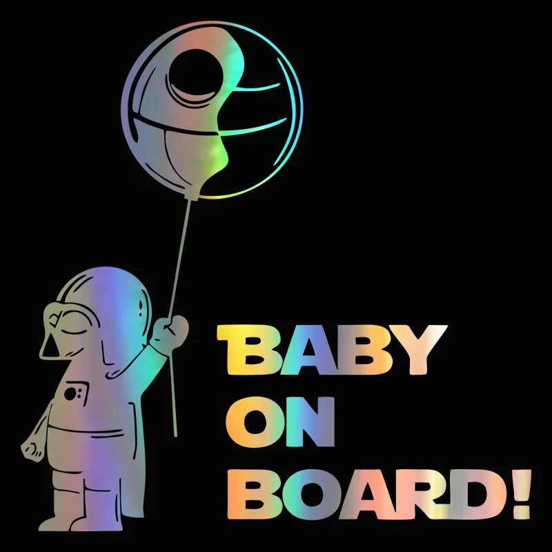 G187 Astronaut Baby on Board Creative Car Sticker Pattern Automobiles Bumper Exterior Accessories Vinyl Decals view 5