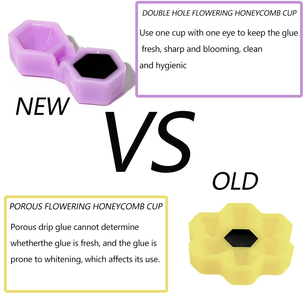 1/2paks Eyelash Extension Glue Cup 400pcs Holder Tattoo Pigment Container For Tattoo Grafting Eyelashes Makeup Tools Accessories