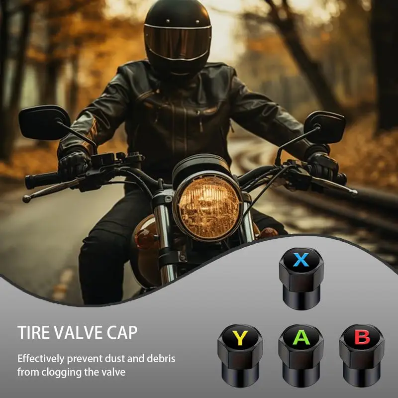 Valve Stem Cap Unique Pattern Tire Air Caps Tire Valve Cover Wheel Valve Tire Air Cover Decoration Accessories For Cars