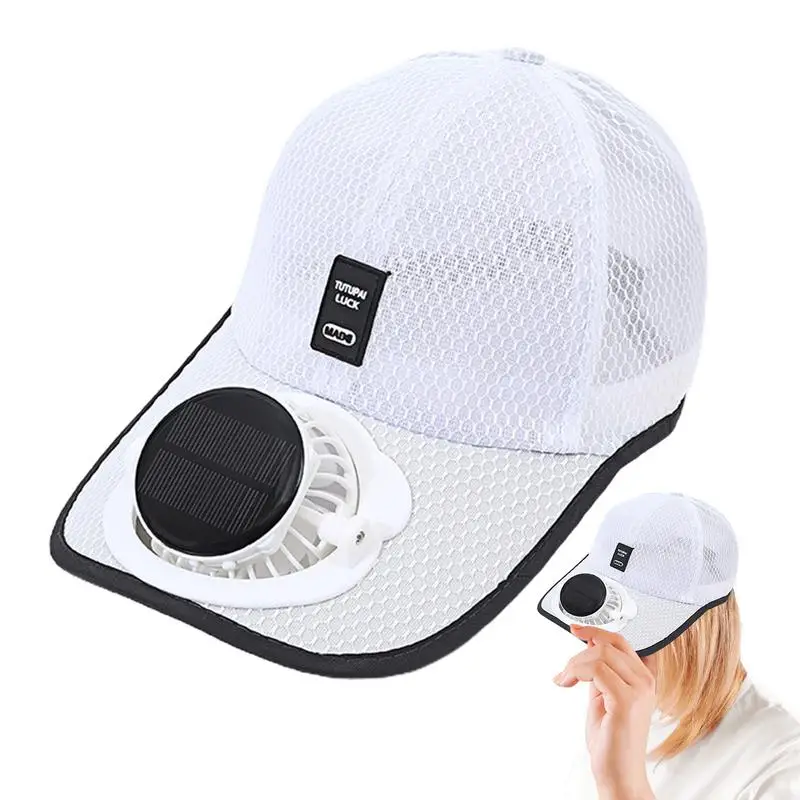 Solar Fan Caps Baseball Hats with Fans Baseball Hat Fan Hat Breathable Beach Hat with Cooling Fan UV Protection Hats