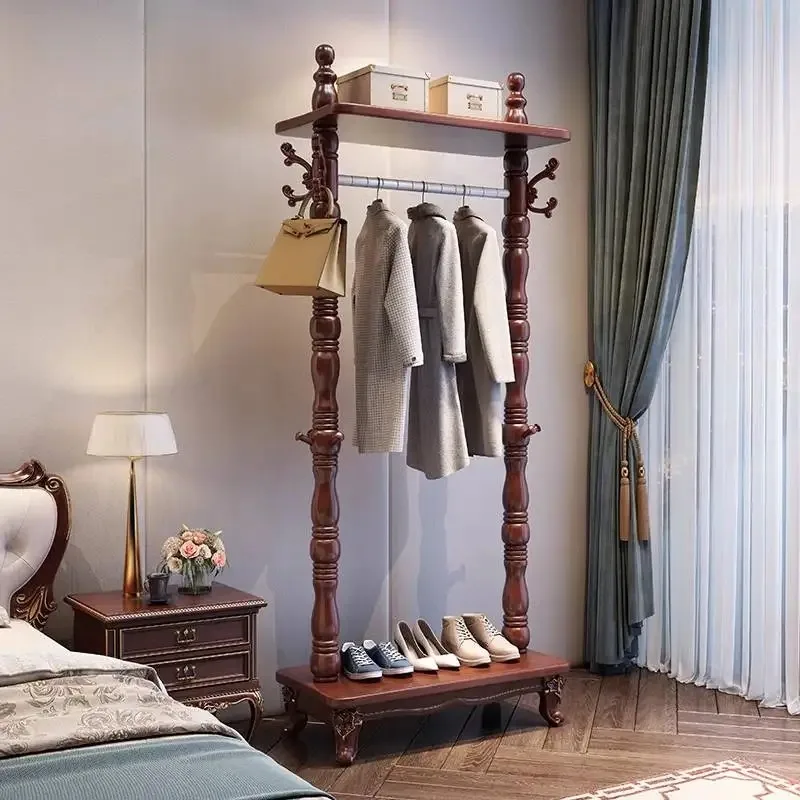 

Bedroom Floor Hanger Clothes Rack Boutique Indoor Hallway Organizer Coat Hanger Apartments Standing Perchero Ropa Furniture Home