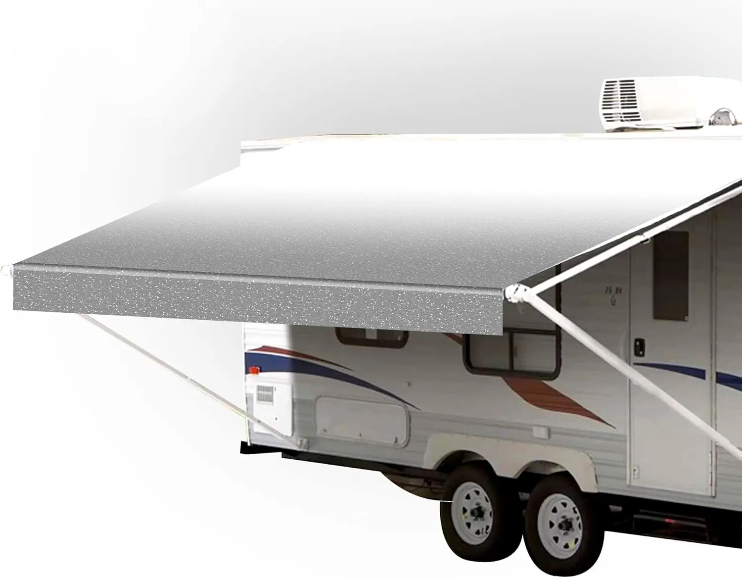 

RV Electric Awning Application - Premium Vinyl - Grey Fade - High - Quality Replacement