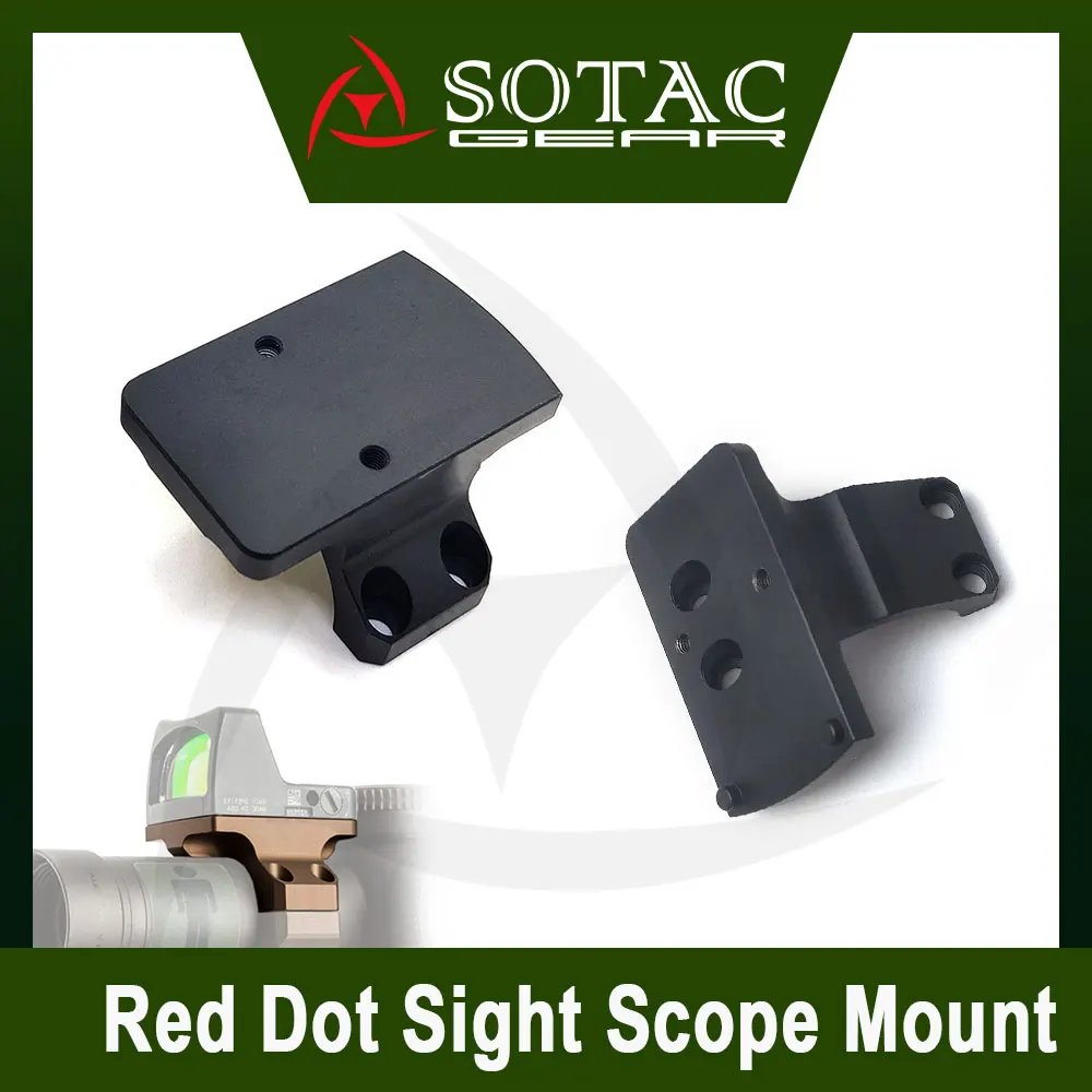 SOTAC GEAR Tactical ROF-45/90 Red Dot Sight Offset Scope Mount Optic Riser Mount For RMR & 30mm Ring Riflescope Mount