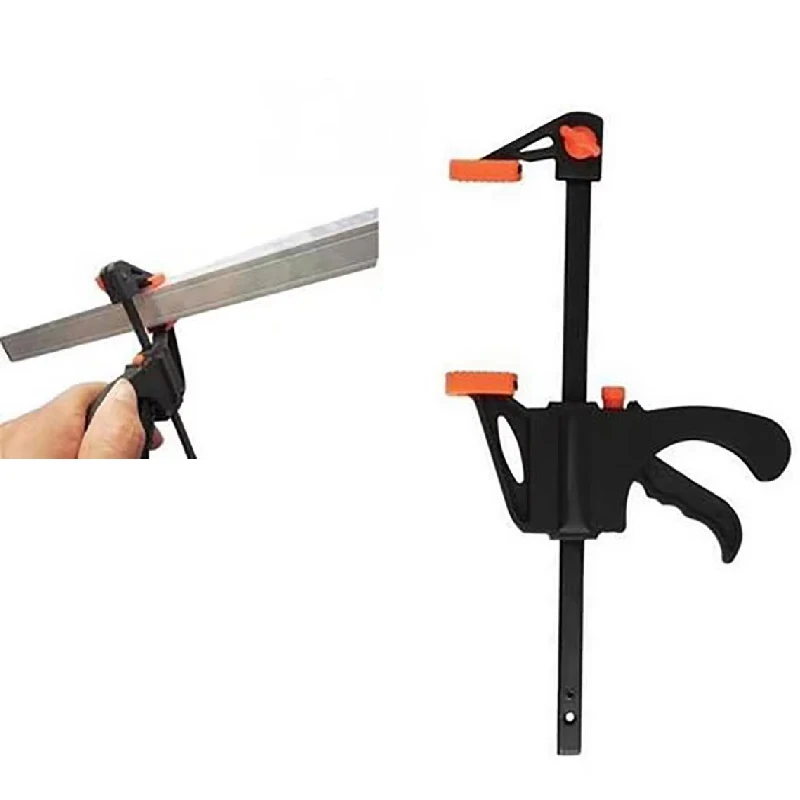 4 Inch Rod F-Clamp Clamp Hard Grip Quick Ratchet Release Extrusion Woodworking DIY Hand Tool Kit