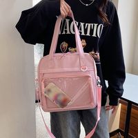 Doll Display Transparent Japanese Shoulder Bag JK Large Capacity Cute Crossbody Bag Nylon Backpack Portable Simple Itabag Travel