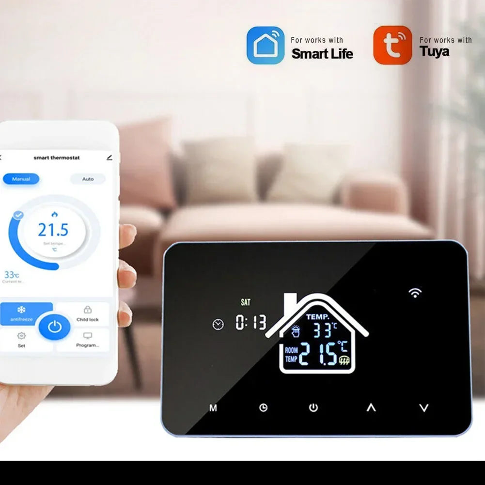 

Точный контроль температуры с помощью термостата для подогрева пола Tuya Smart WiFi, варианты еженедельного программирования